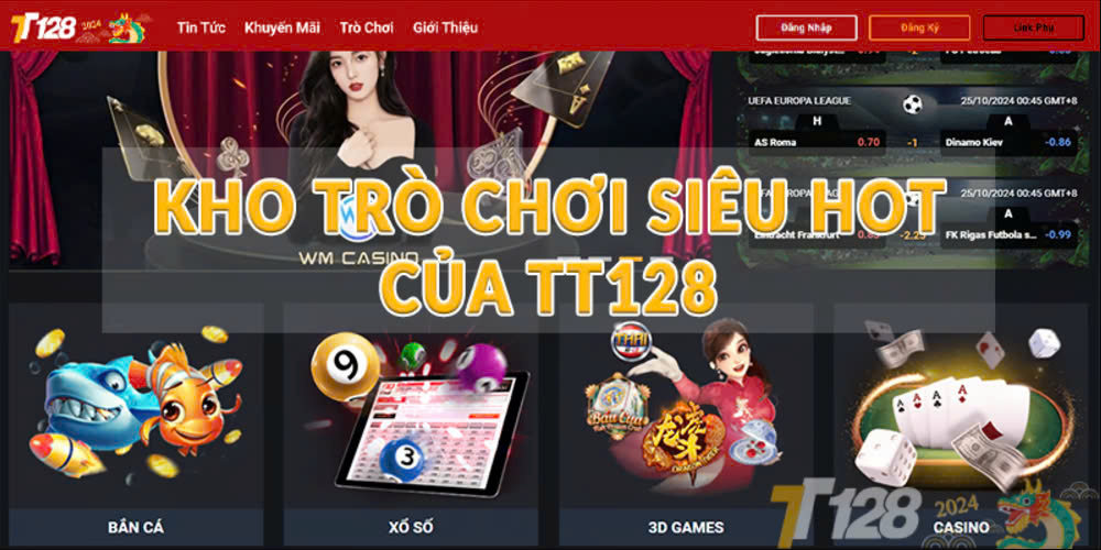 Khám Phá tt128 - Nhà Cái Uy Tín Và Dịch Vụ Cá Cược Đỉnh Cao tt128 có đa dạng trò chơi